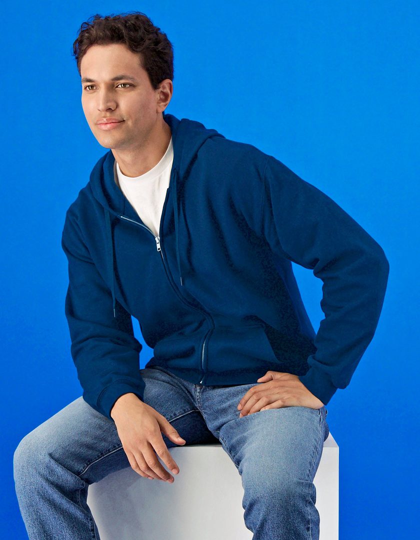 Gildan Softstyle® Midweight Fleece Adult Full Zip Hooded Sweatshirt