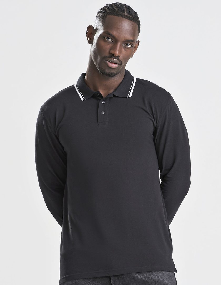 Just Polos Long Sleeve Tipped 100 Polo