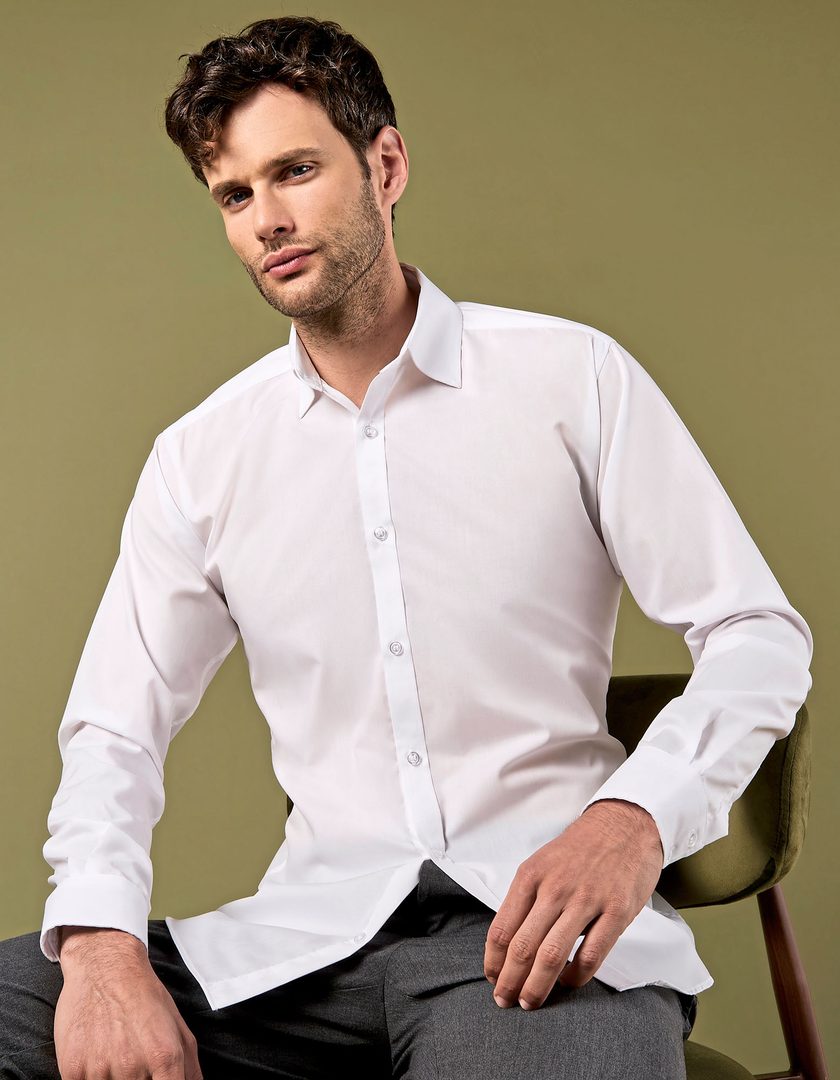 Kustom Kit Men´s Slim Fit Business Shirt Long Sleeve