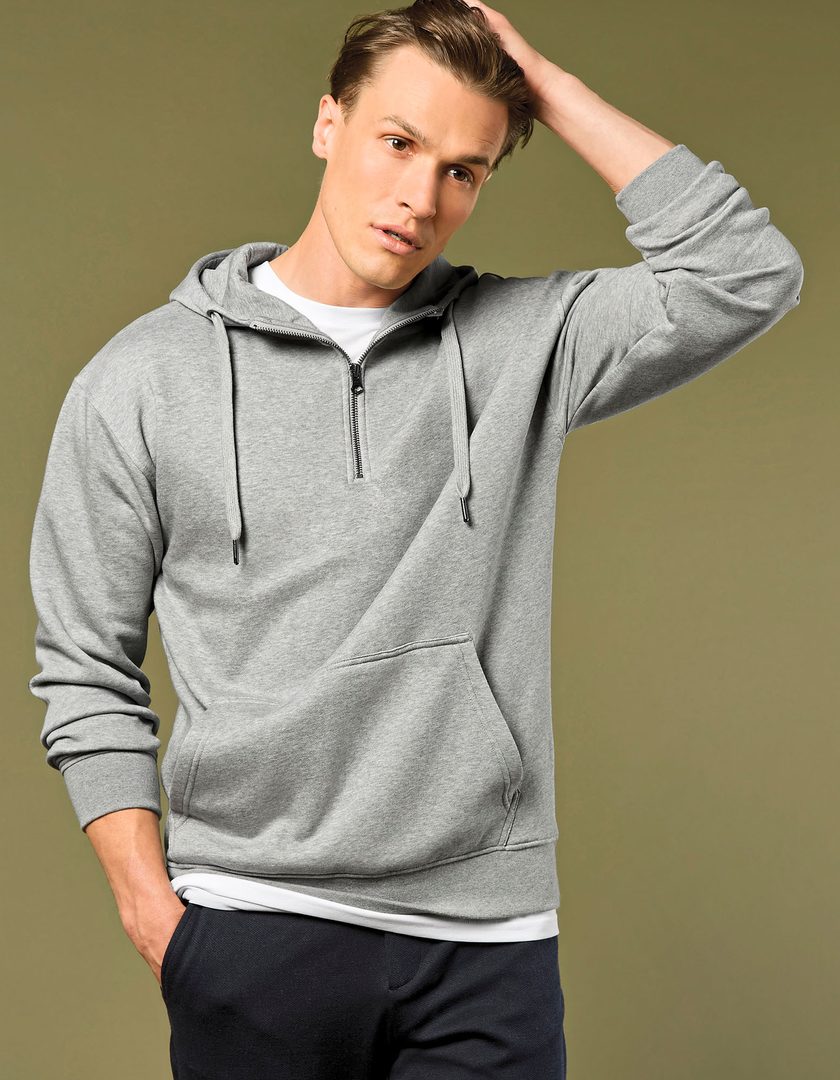 Kustom Kit Regular Fit 1/4 Zip Hoodie