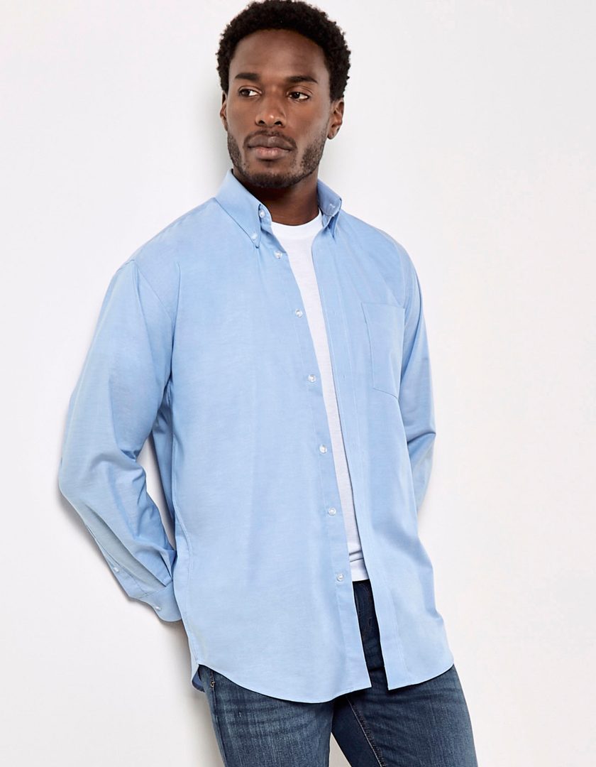 Kustom Kit Men´s Classic Fit Workwear Oxford Shirt Long Sleeve