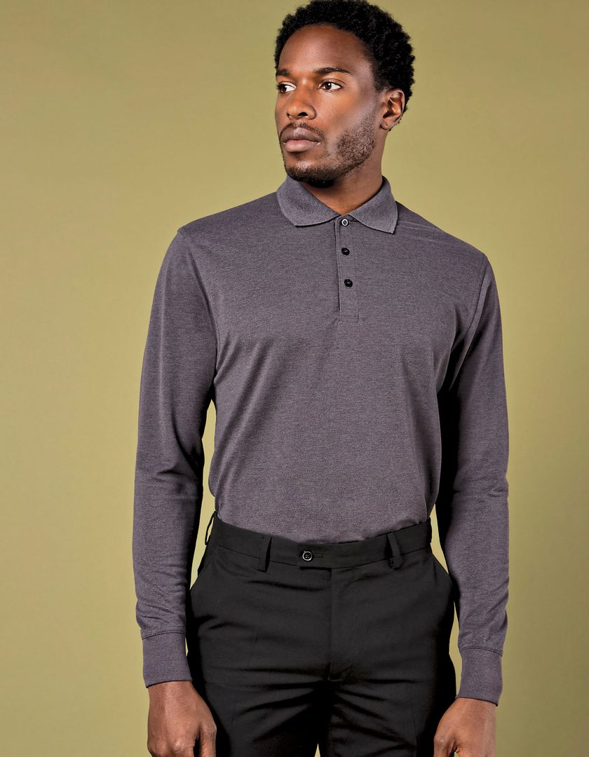 Kustom Kit Men´s Classic Fit Long Sleeve Polo Shirt