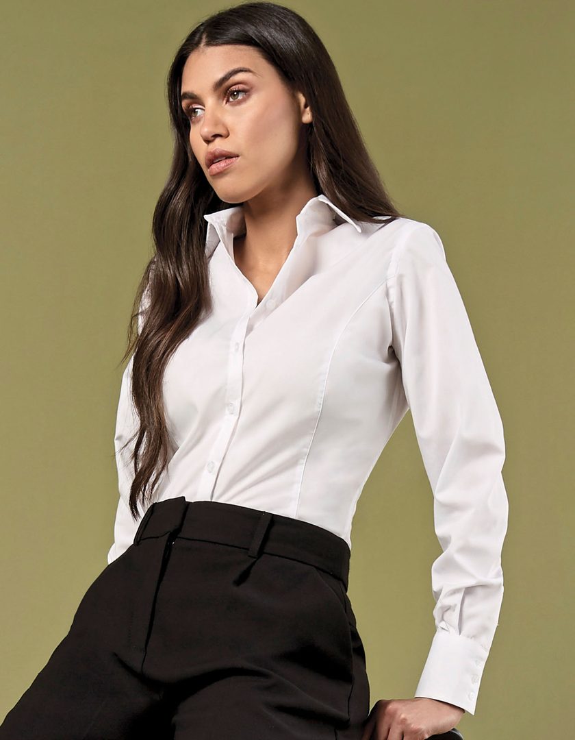 Kustom Kit Women´s Tailored Fit Business Shirt Long Sleeve