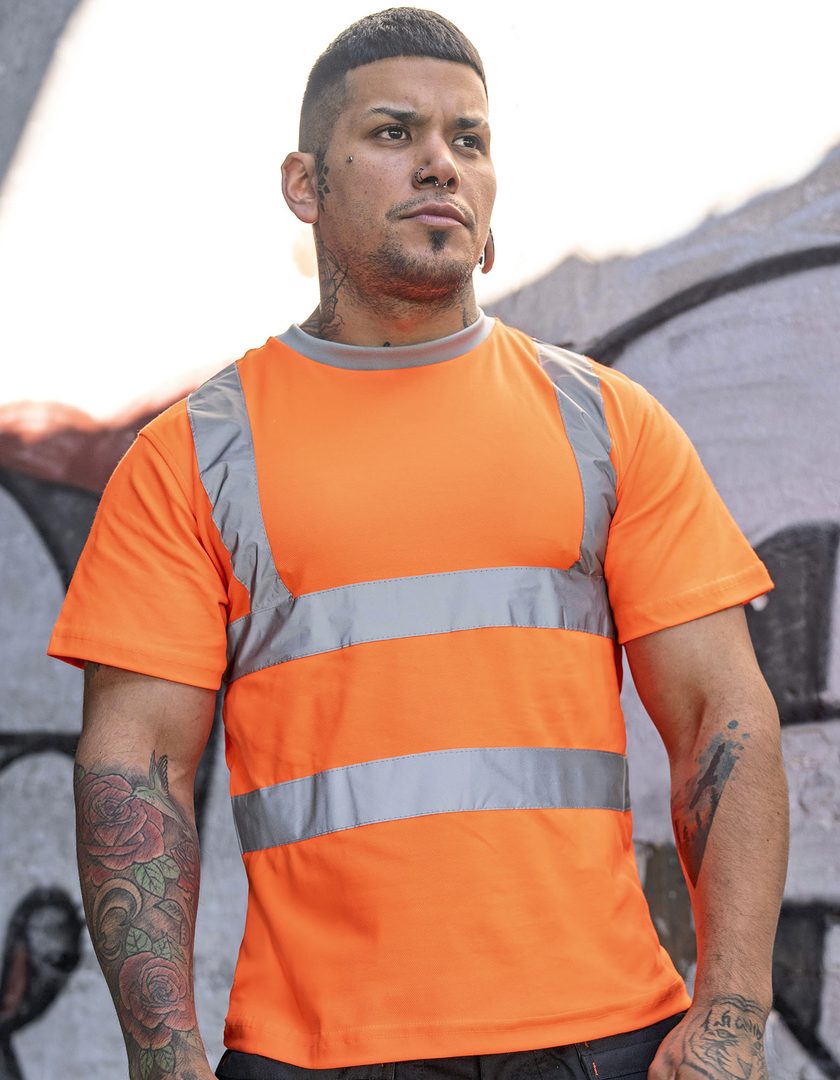 Korntex Heavy Duty Polycotton Hi-Vis T-Shirt Barcelona
