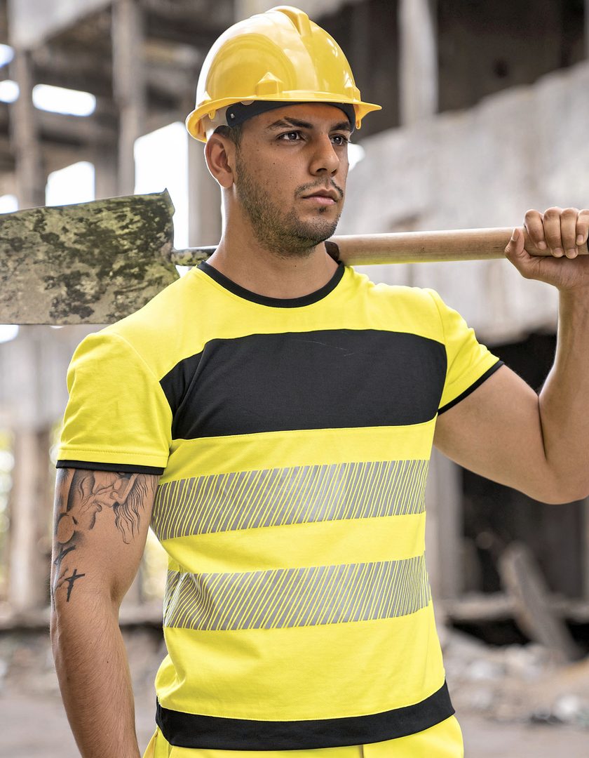 Korntex EOS Hi-Vis Workwear T-Shirt With Printing Area