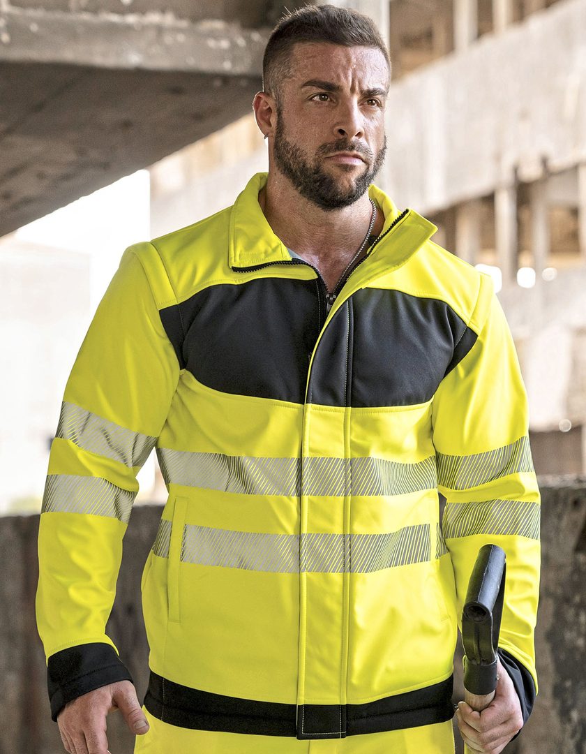 Korntex EOS Hi-Vis Workwear Softshell Jacket With Printing Area