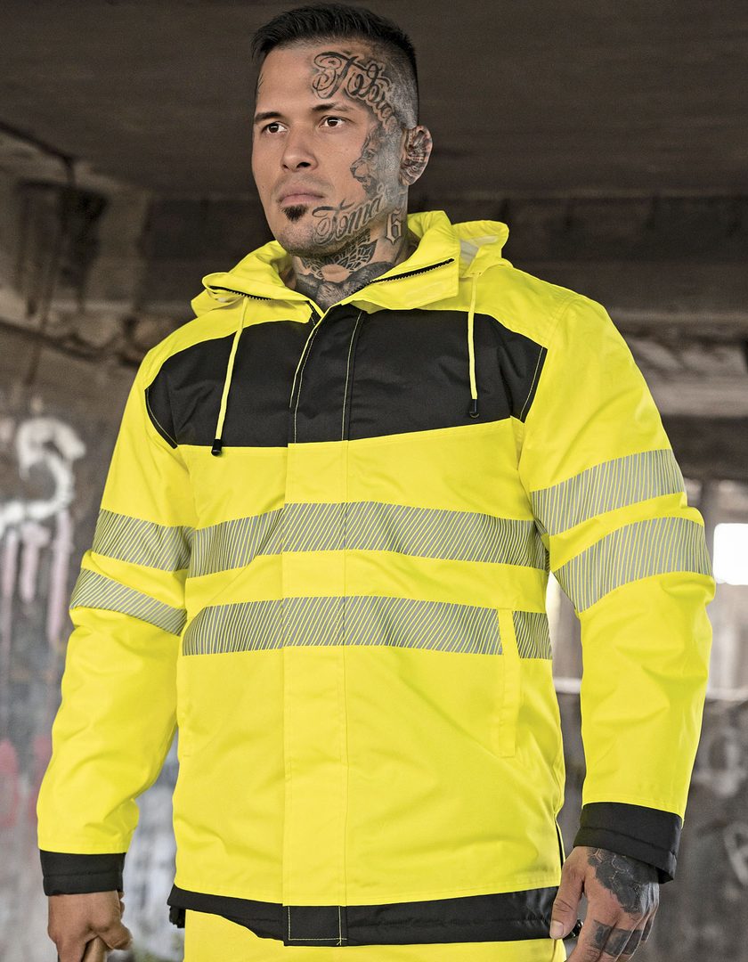 Korntex EOS Hi-Vis Workwear Parka With Printing Area