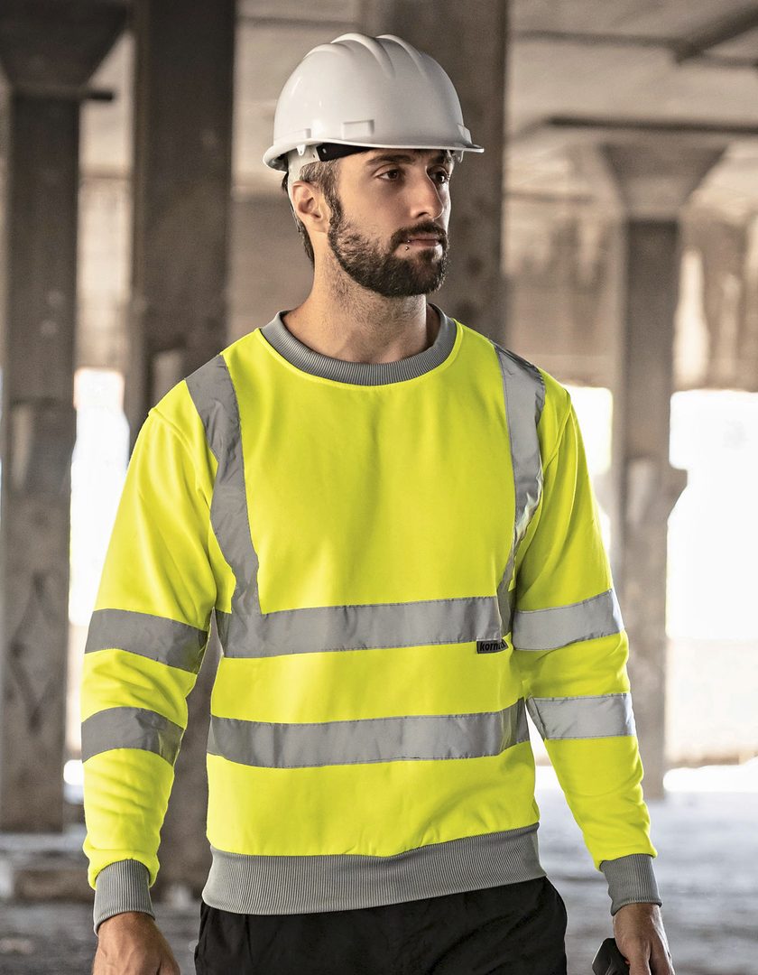 Korntex Hi-Vis Workwear Sweatshirt Limerick