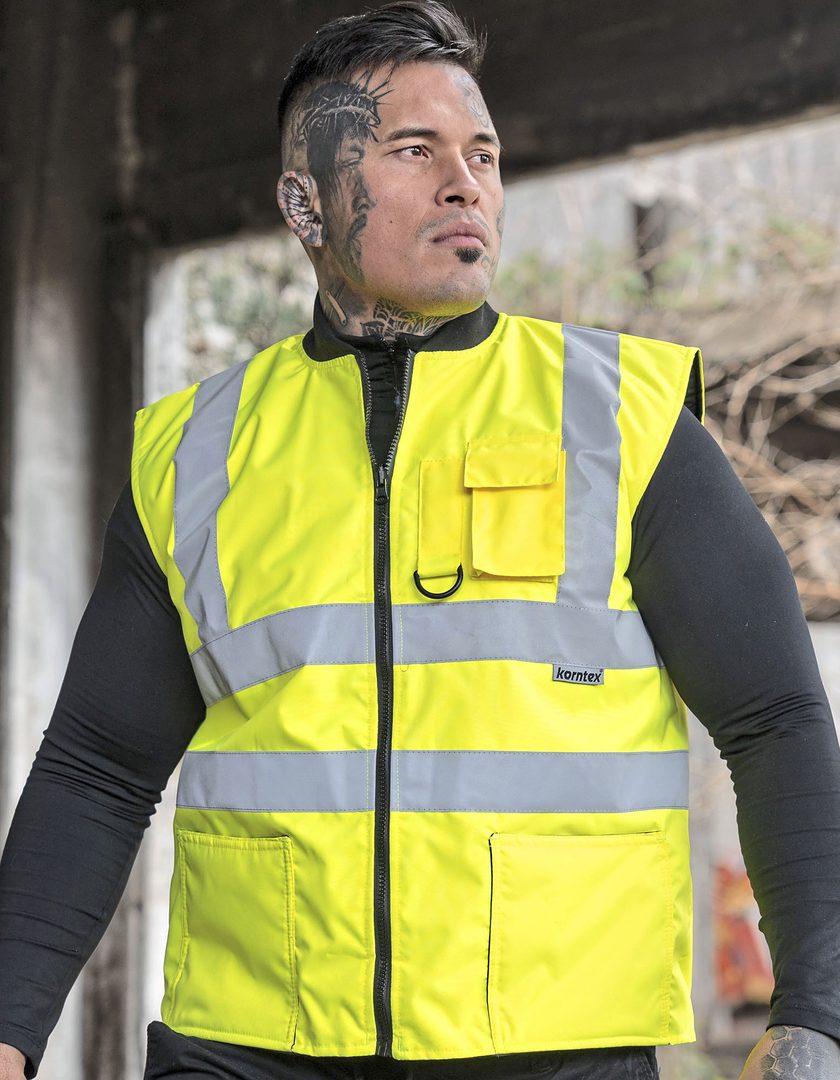Korntex Hi-Vis Reversible Safety Bodywarmer Ural 2-in-1