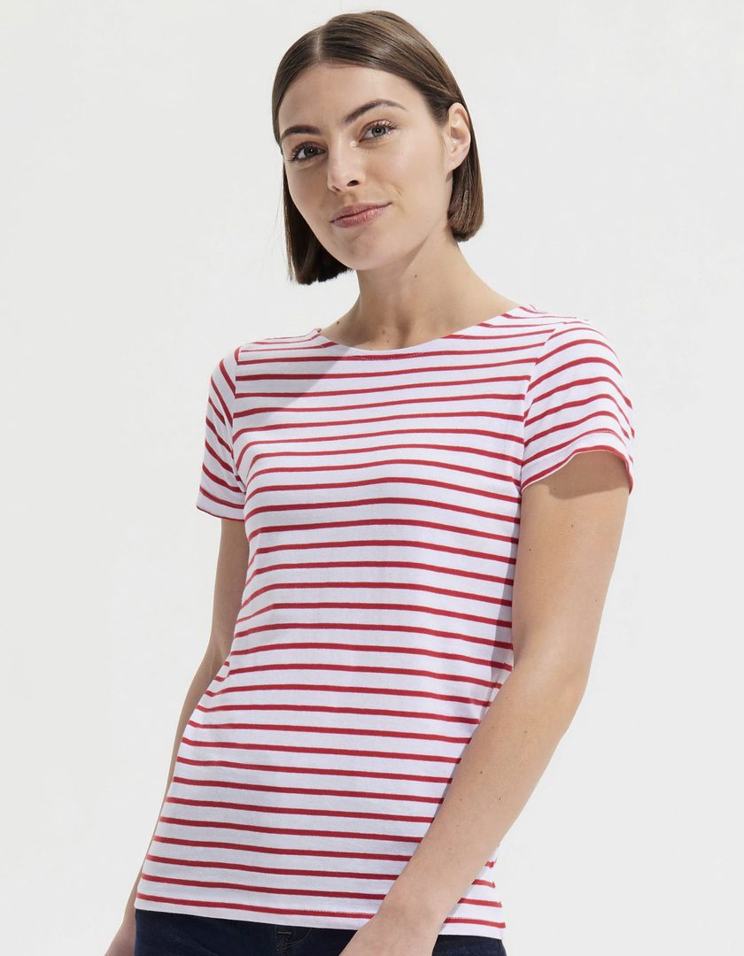 SOL´S Women´s Round Neck Striped T-Shirt Miles