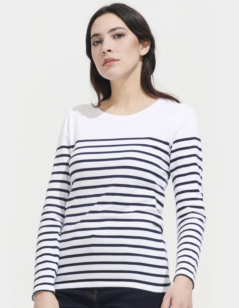 SOL´S Women´s Long Sleeve Striped T-Shirt Matelot
