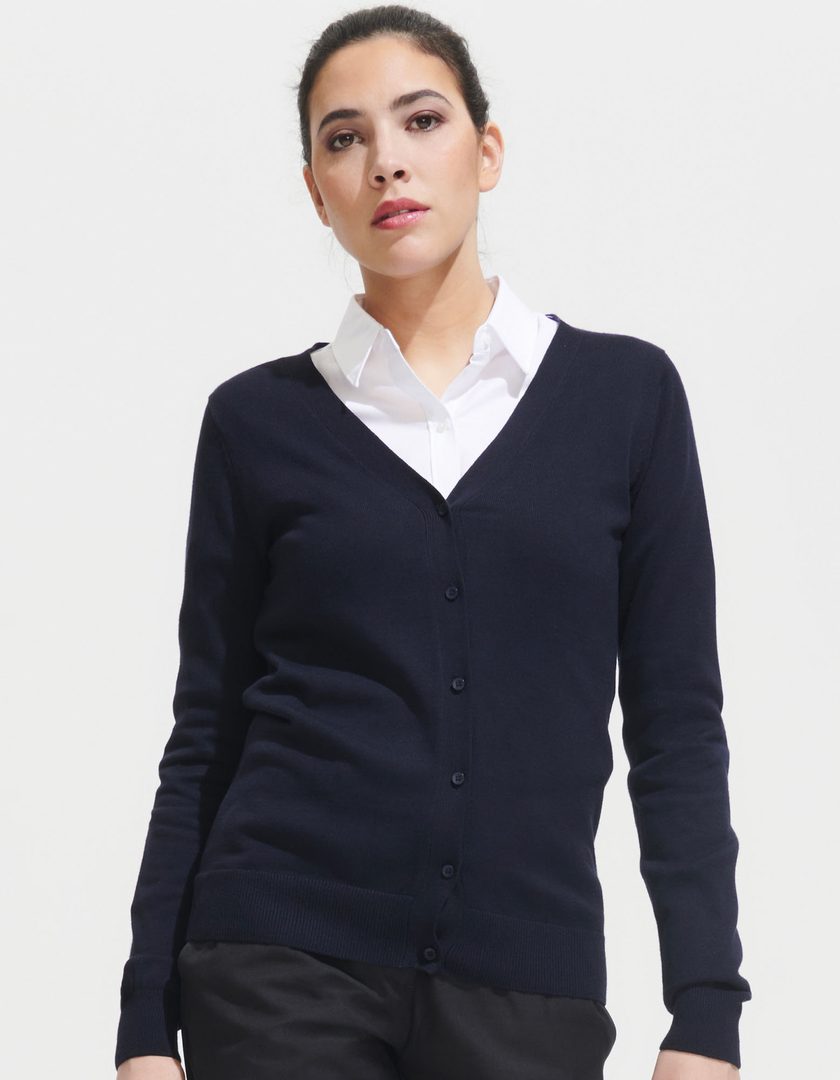 SOL´S Women´s Golden V-Neck Knitted Cardigan