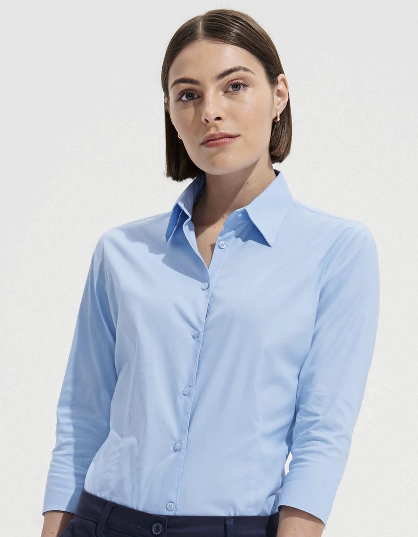 SOL´S Women´s Stretch-3/4-Sleeve Blouse Effect