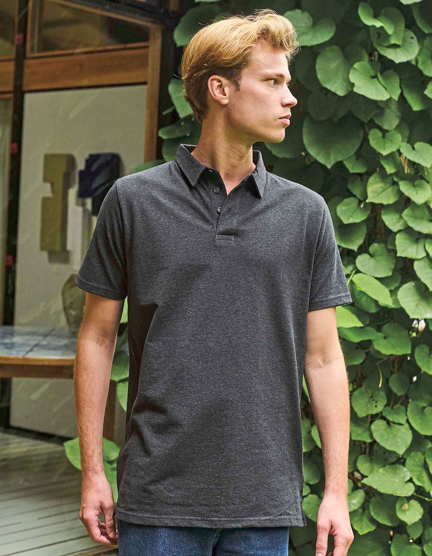 Neutral Recycled Cotton Polo
