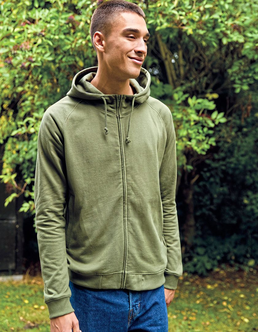 Neutral Unisex Hoodie With Hidden Zip