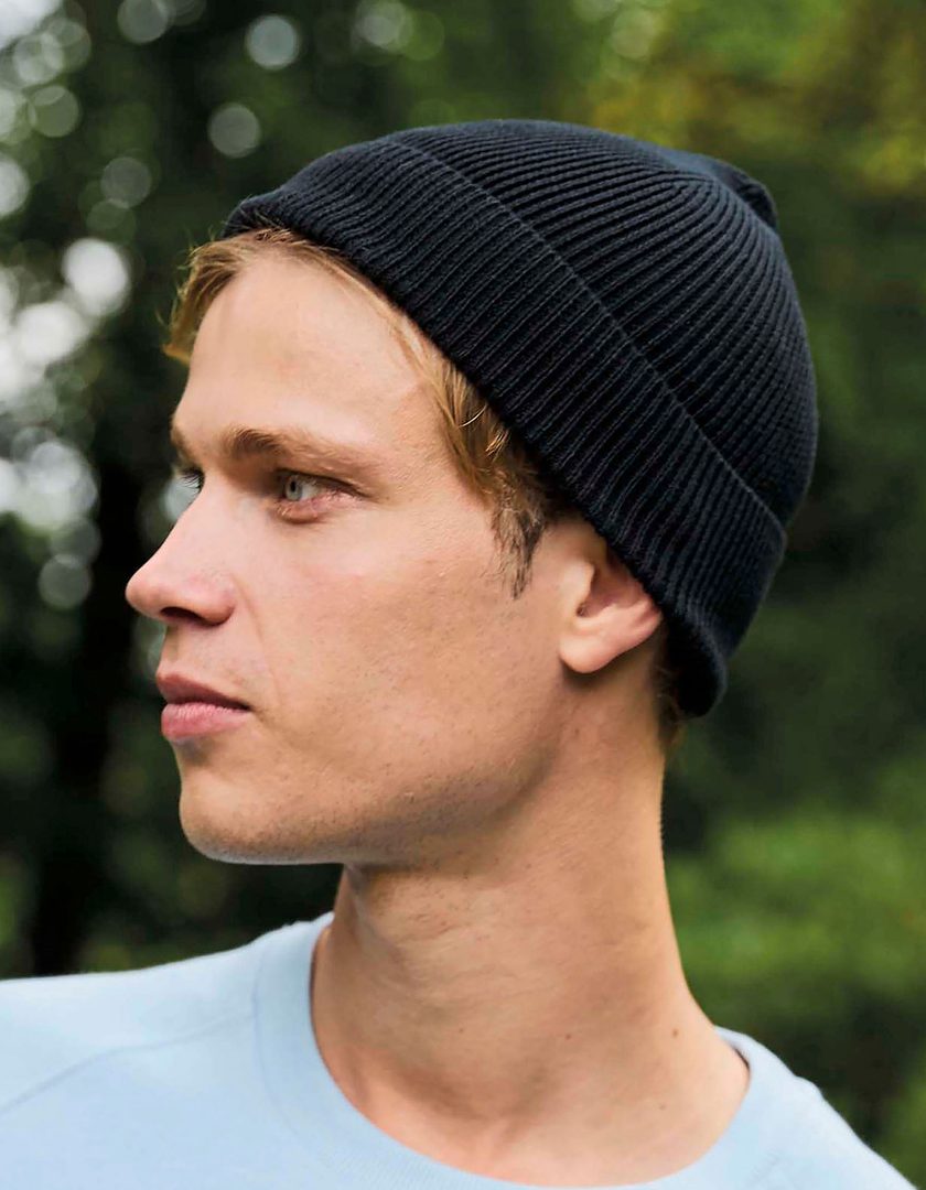 Neutral Beanie 1x1 Rib