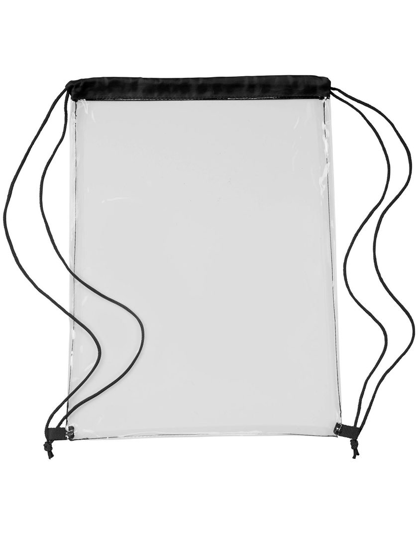 L-merch Transparent PVC Drawstring Backpack