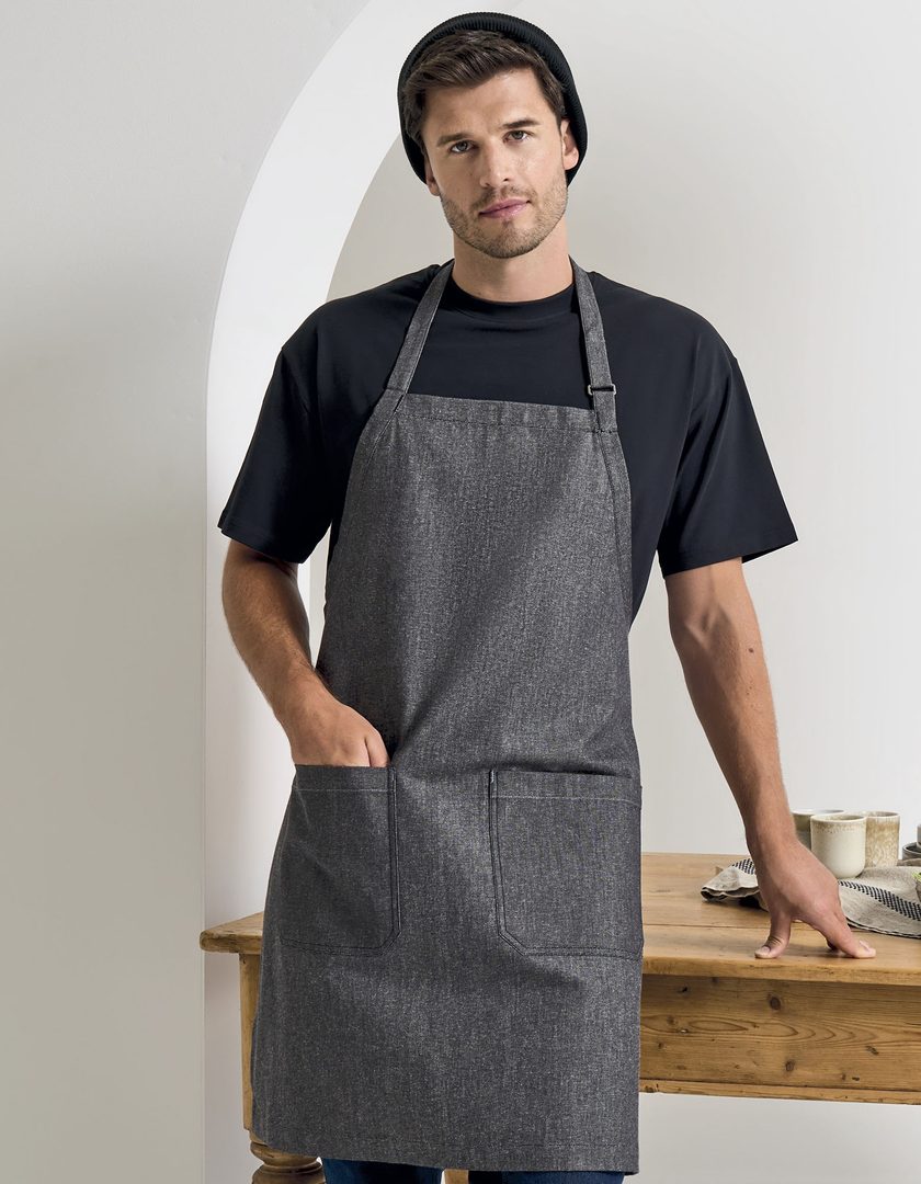 Premier Workwear Organic Denim Fairtrade Bib Apron