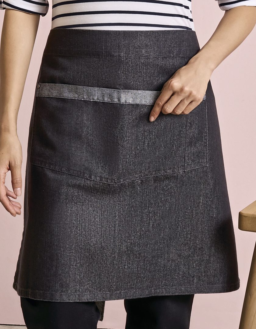Premier Workwear Domain Contrast Denim Waist Apron