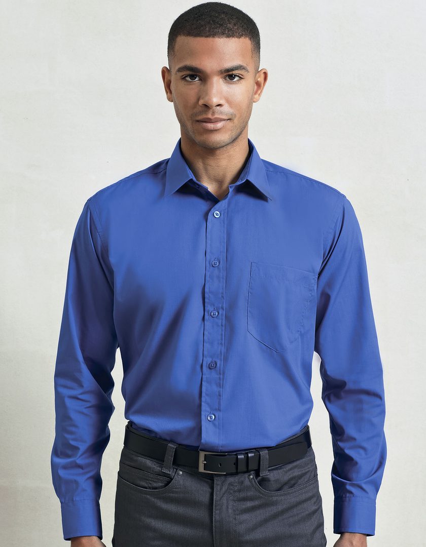 Premier Workwear Men´s Poplin Long Sleeve Shirt