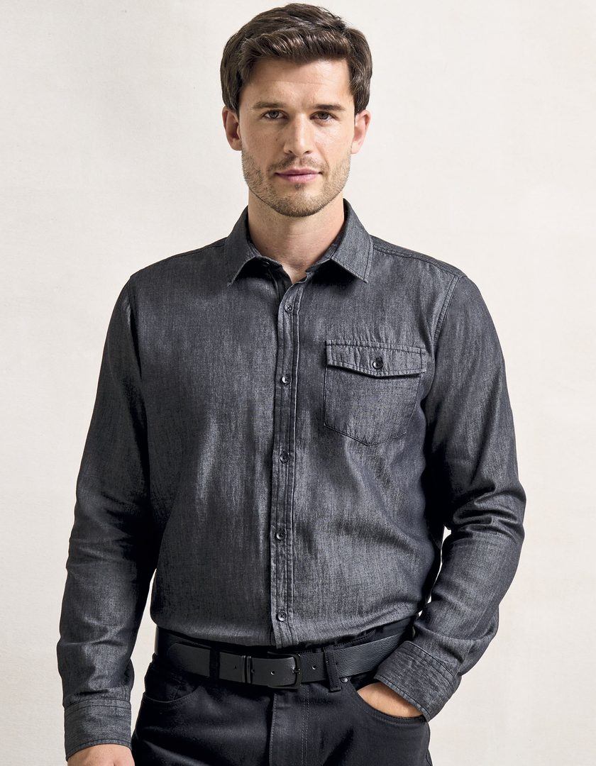 Premier Workwear Men´s Jeans Stitch Denim Shirt