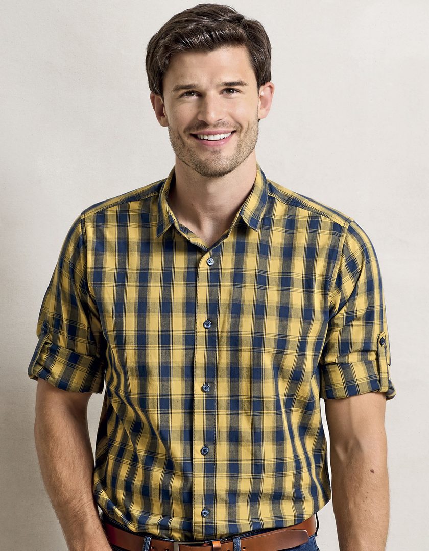 Premier Workwear Men´s Mulligan Check Cotton Long Sleeve Shirt