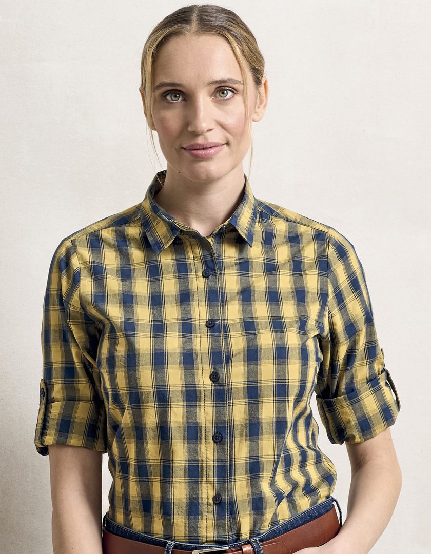 Premier Workwear Women´s Mulligan Check Cotton Long Sleeve Shirt