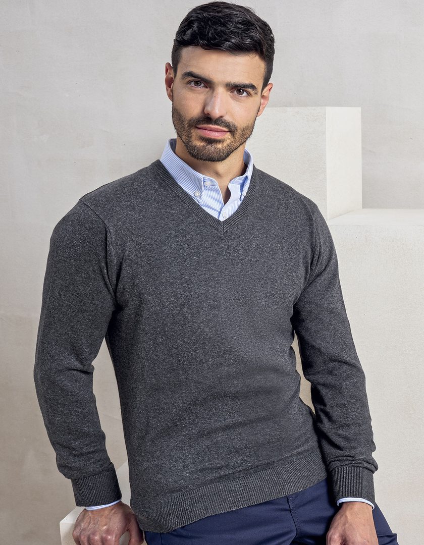 Premier Workwear Men´s V-Neck Knitted Sweater