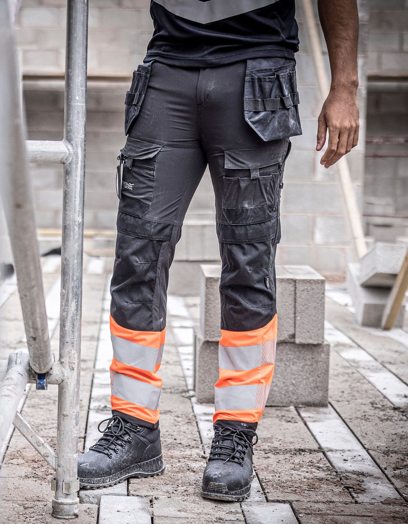Regatta High Visibility Hi-Vis X-Pro Stretch Holster Trouser (Class 1)