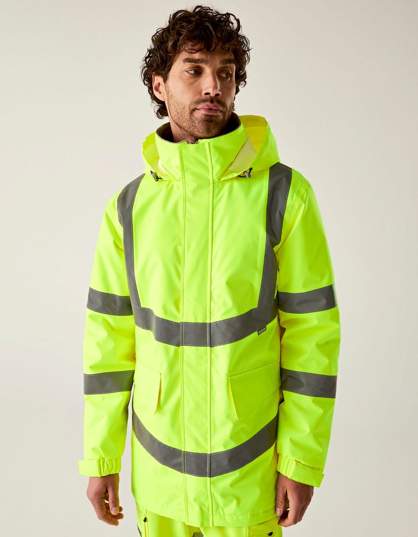 Regatta High Visibility Hi-Vis Pro Contract Dover Parka Jacket