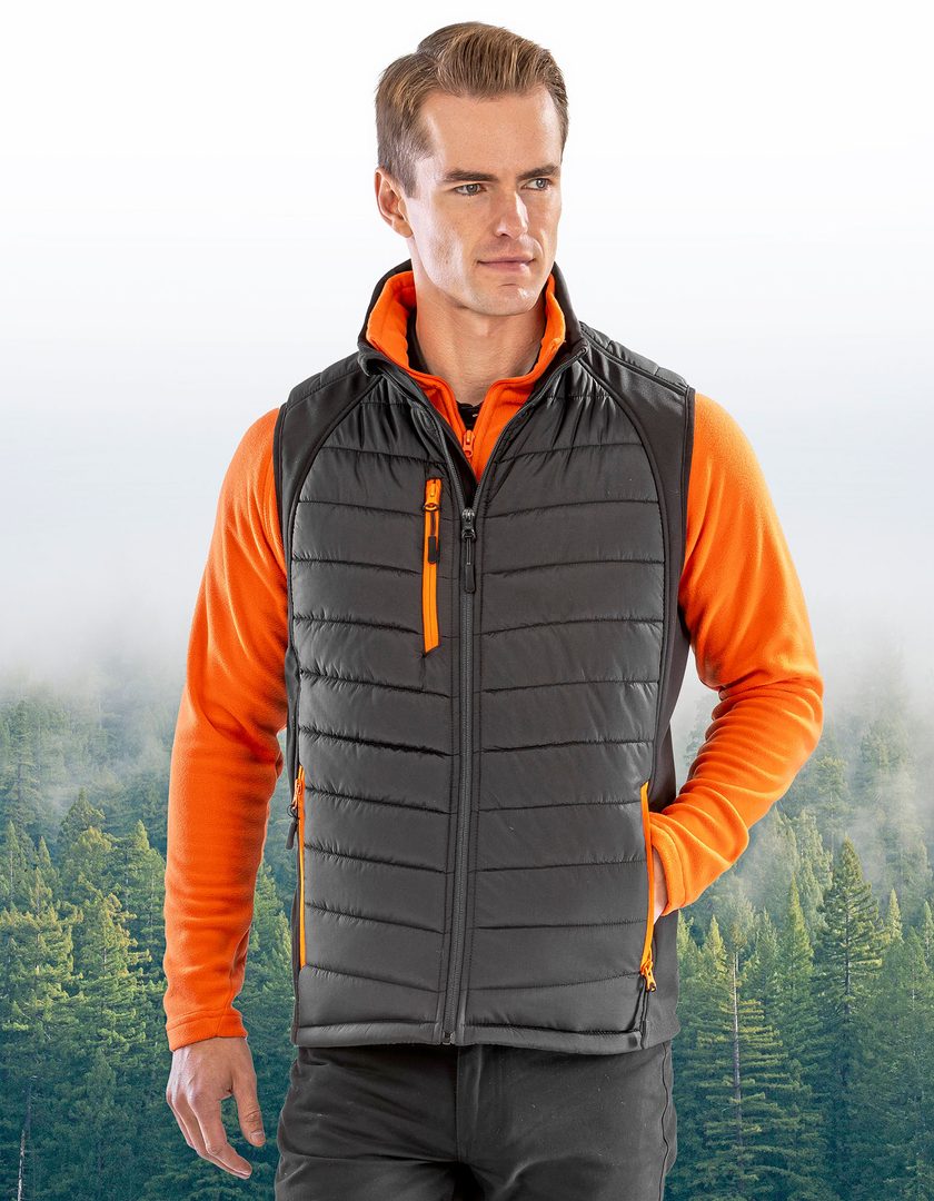 Result Recycled Recycled Compass Padded Softshell Gilet