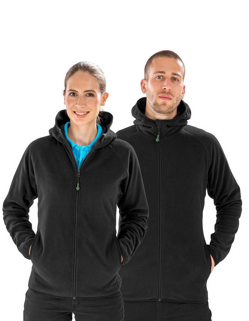 Result Recycled Recycled Hooded Microfleece Jacket
