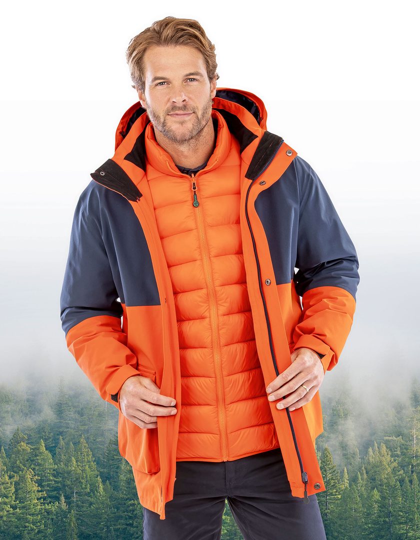 Result Recycled Recycled 3-In-1 Padded Ripstop Jacket