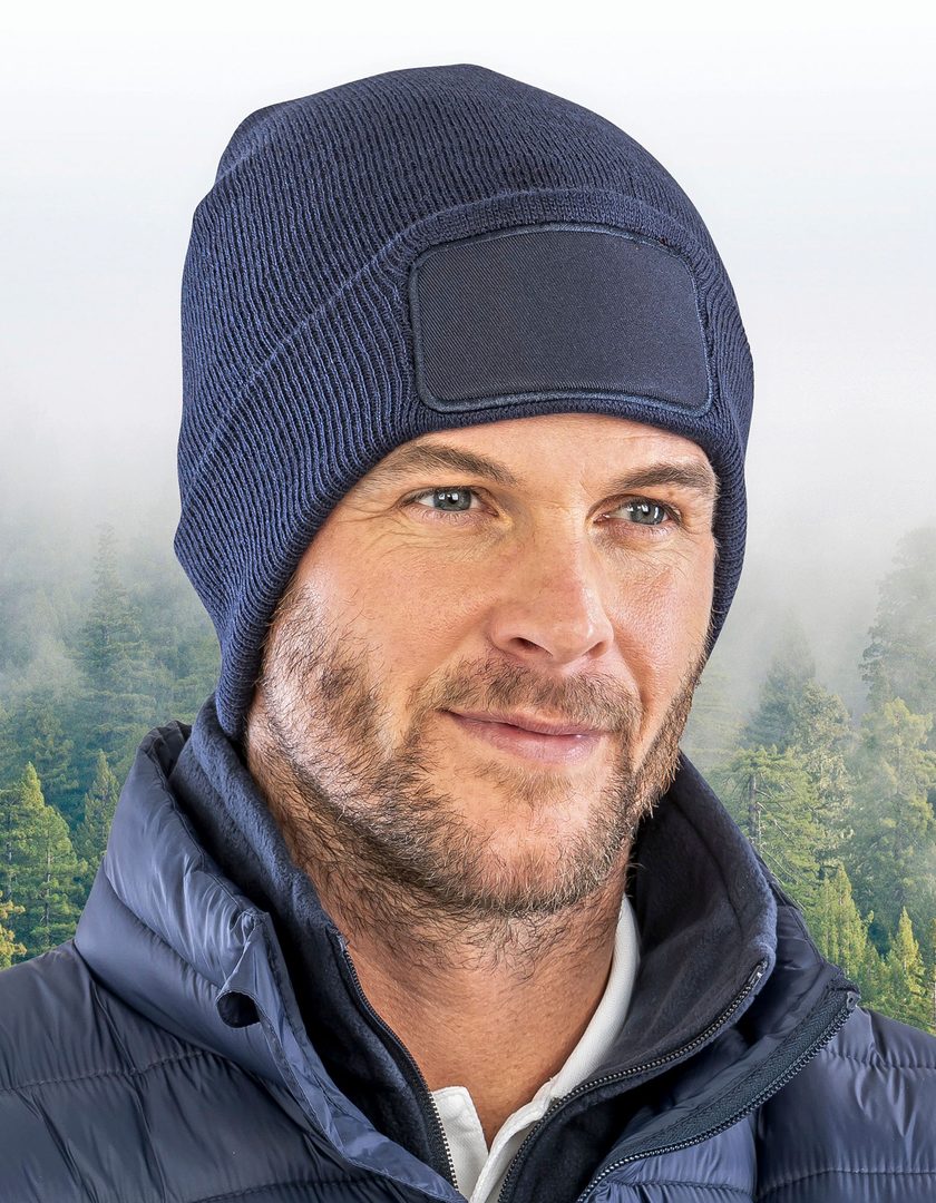 Result Recycled Recycled Double Knit Printers Beanie