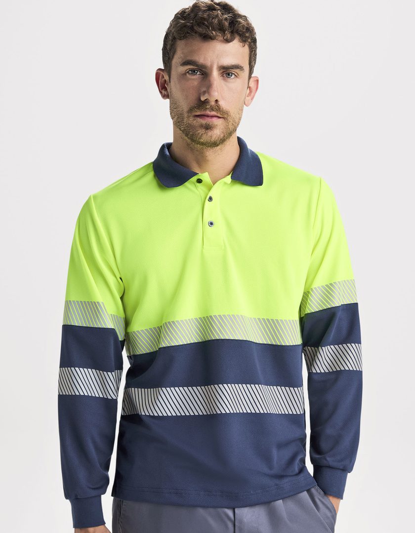 Roly Workwear Polo Shirt Vega Long Sleeve