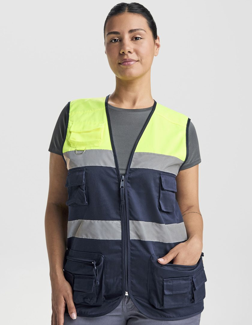 Roly Workwear High visibility Multi-Pocket Vest Beta