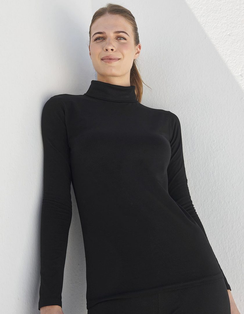 SF Clothing Women´s Feel Good Stretch Roll Neck Top