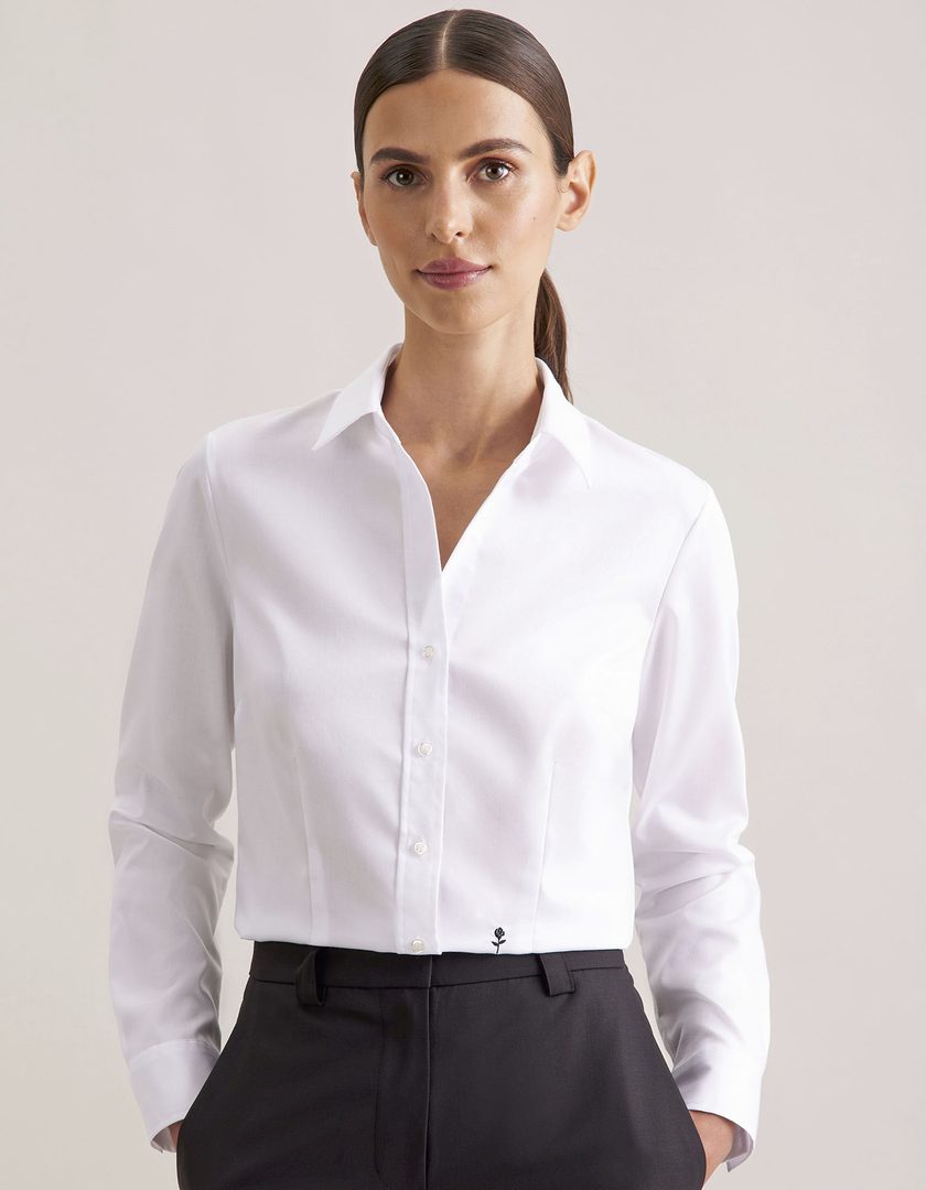 Seidensticker Women´s Blouse Slim Fit Fine Twill Longsleeve