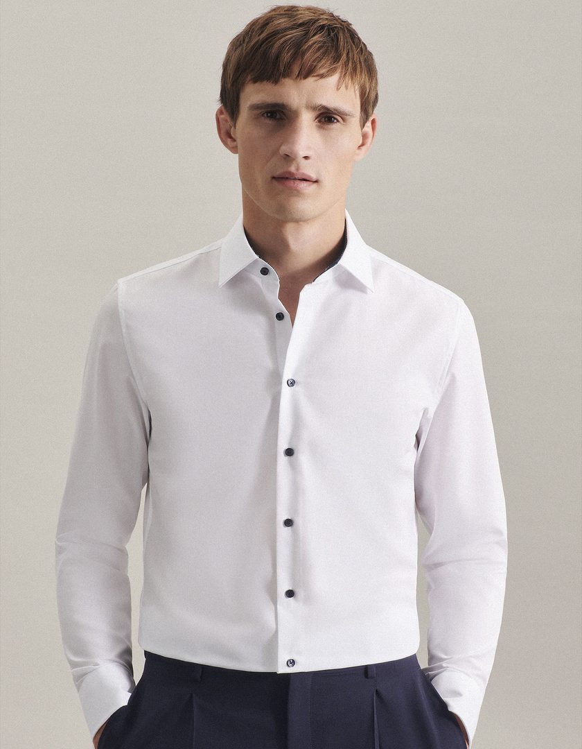 Seidensticker Men´s Shirt Poplin Slim Fit Long Sleeve