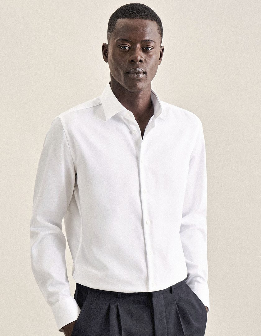 Seidensticker Men´s Shirt Shaped Fit Fine Twill Longsleeve