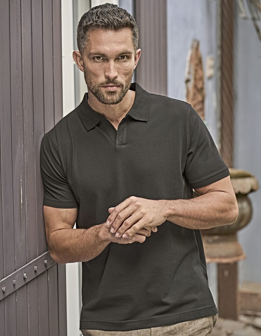 Tee Jays Luxury Stretch V-Neck Polo