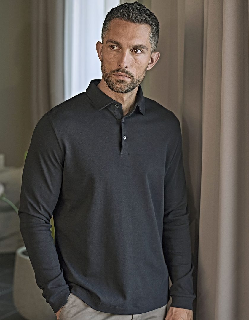 Tee Jays Pima Cotton Long Sleeve Polo
