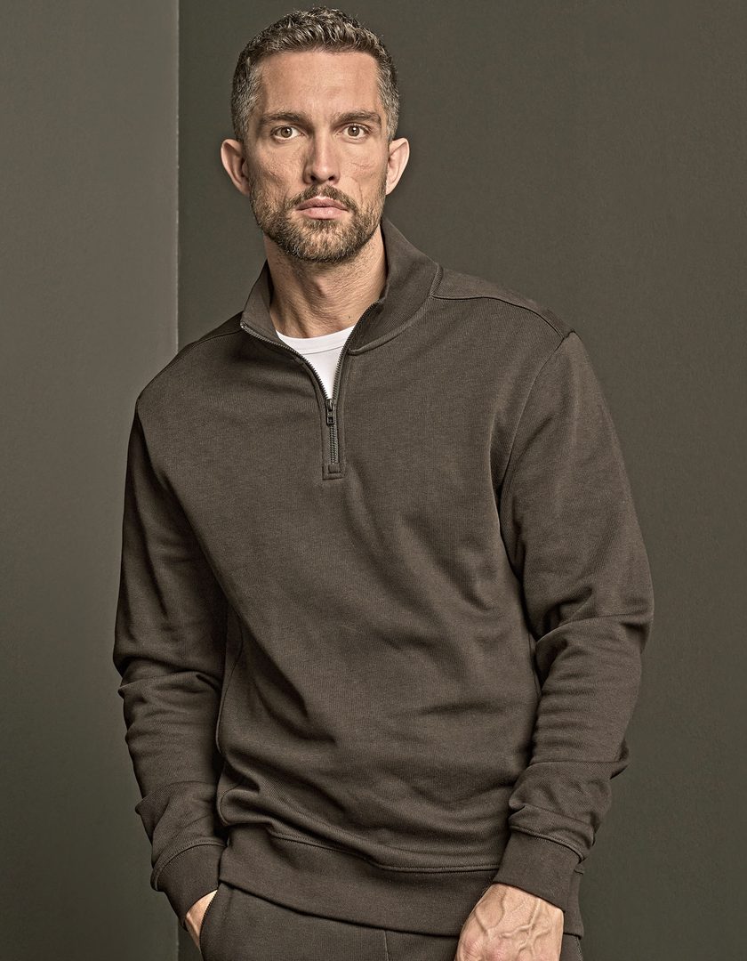 Tee Jays Ribbed Interlock Half Zip