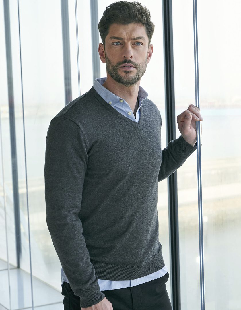 Henbury Men´s Lightweight V-Neck Jumper