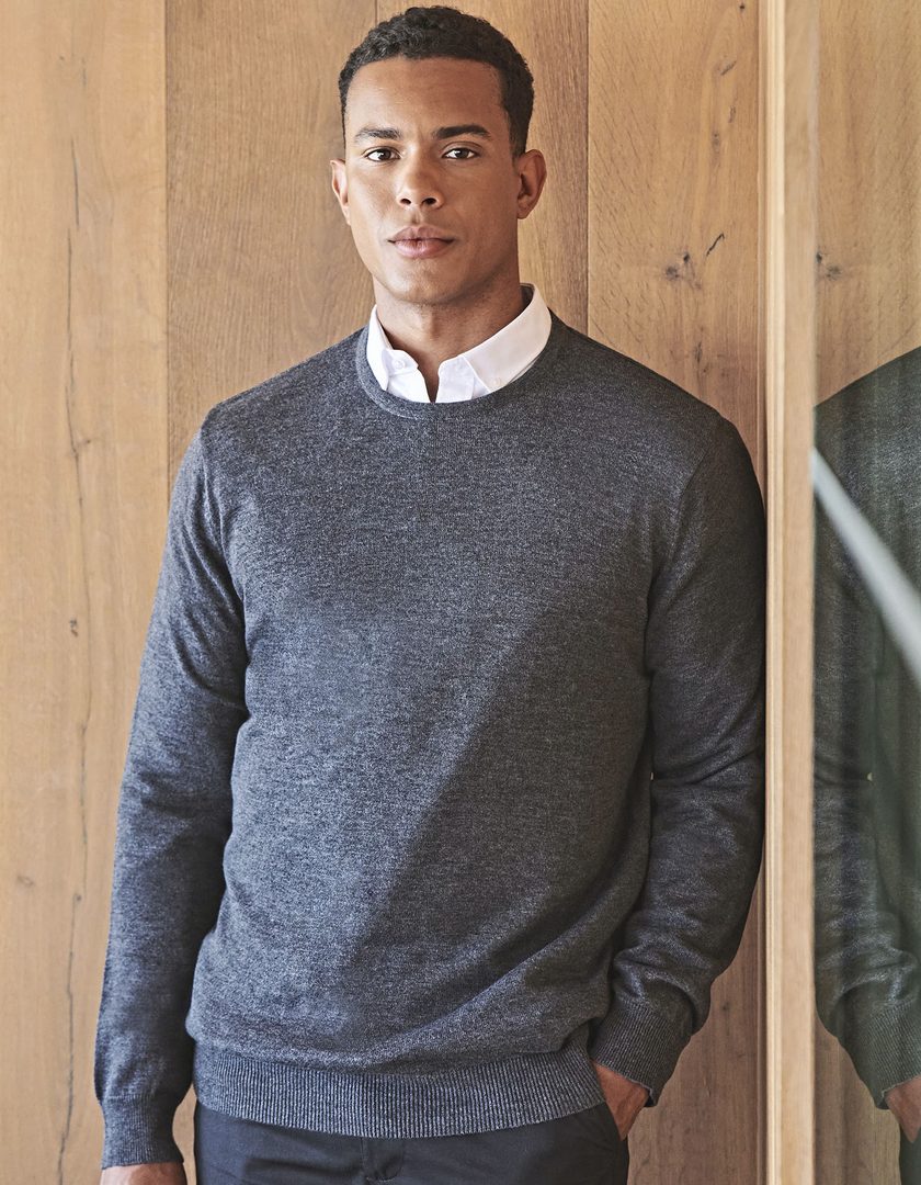 Henbury Men´s Lightweight Crew Neck Jumper