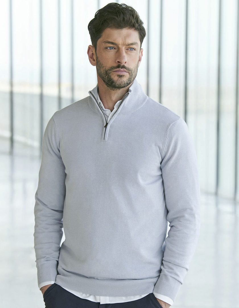 Henbury Men´s Quarter Zip Jumper