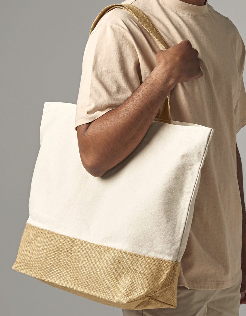Westford Mill Jute Base Canvas Bag XL