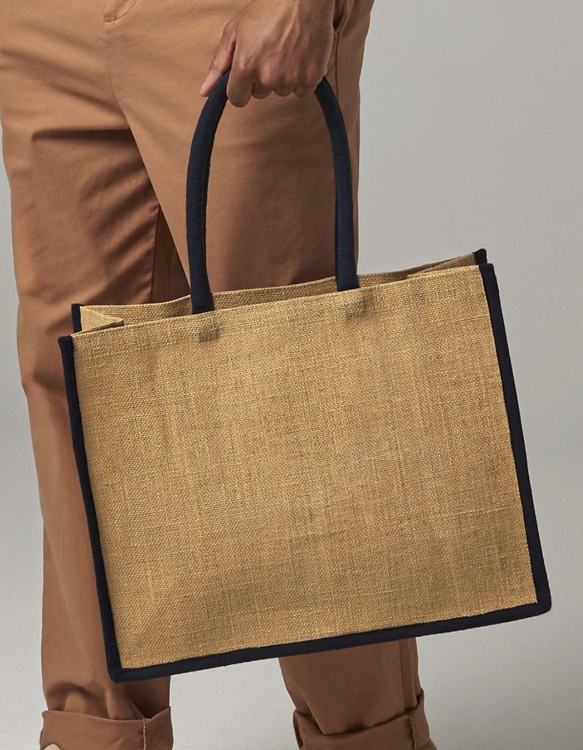 Westford Mill Natural Starched Jute Classic Shopper
