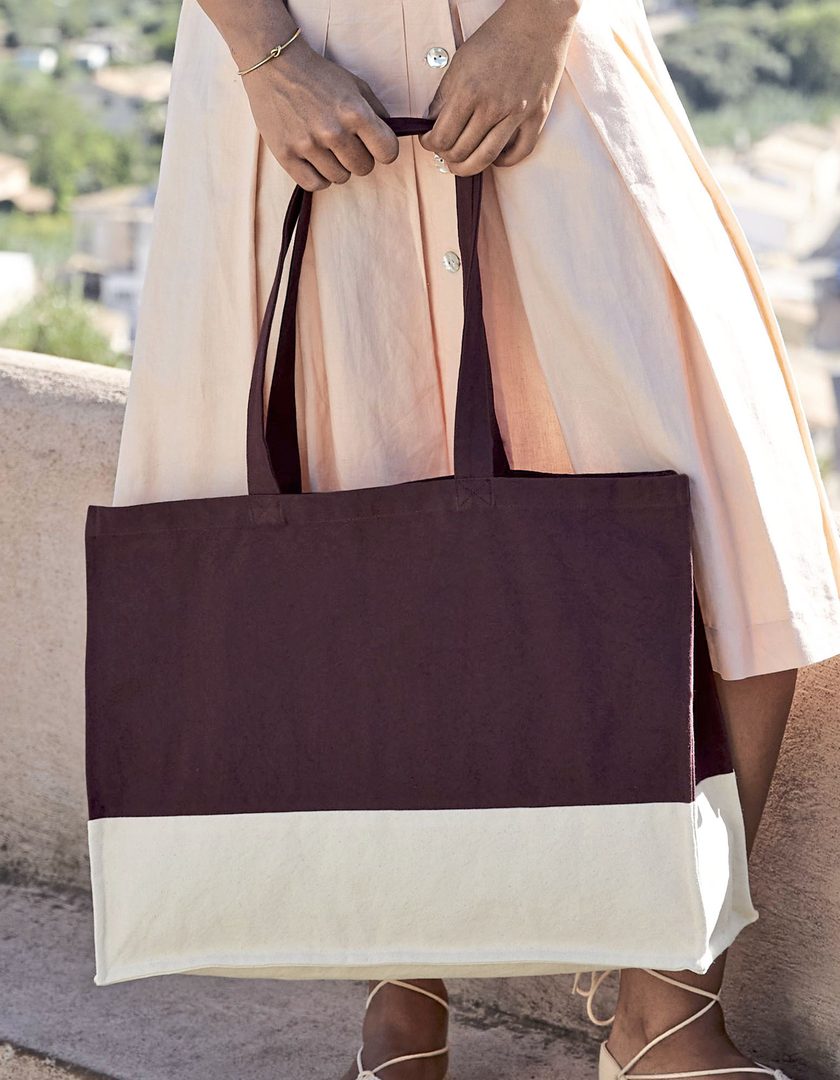 Westford Mill EarthAware® Organic Contrast Shopper
