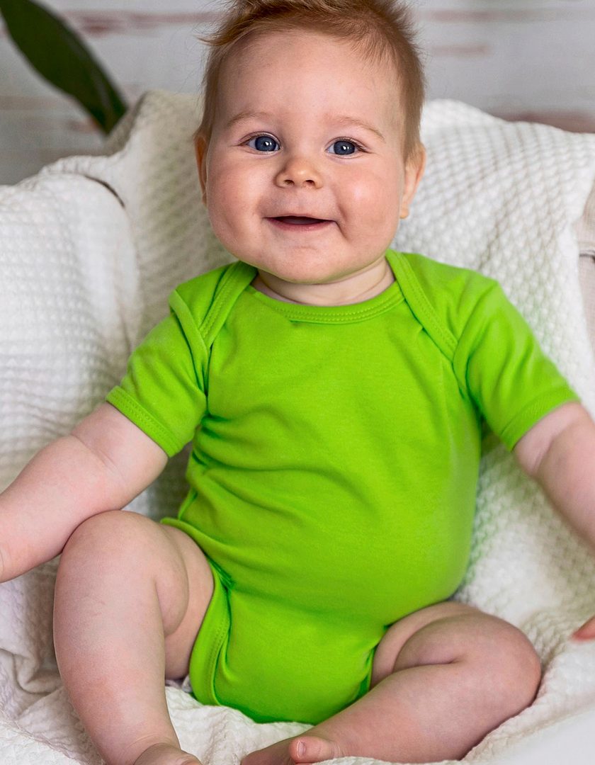 Link Kids Wear Organic Baby Bodysuit Short Sleeve Bailey 01